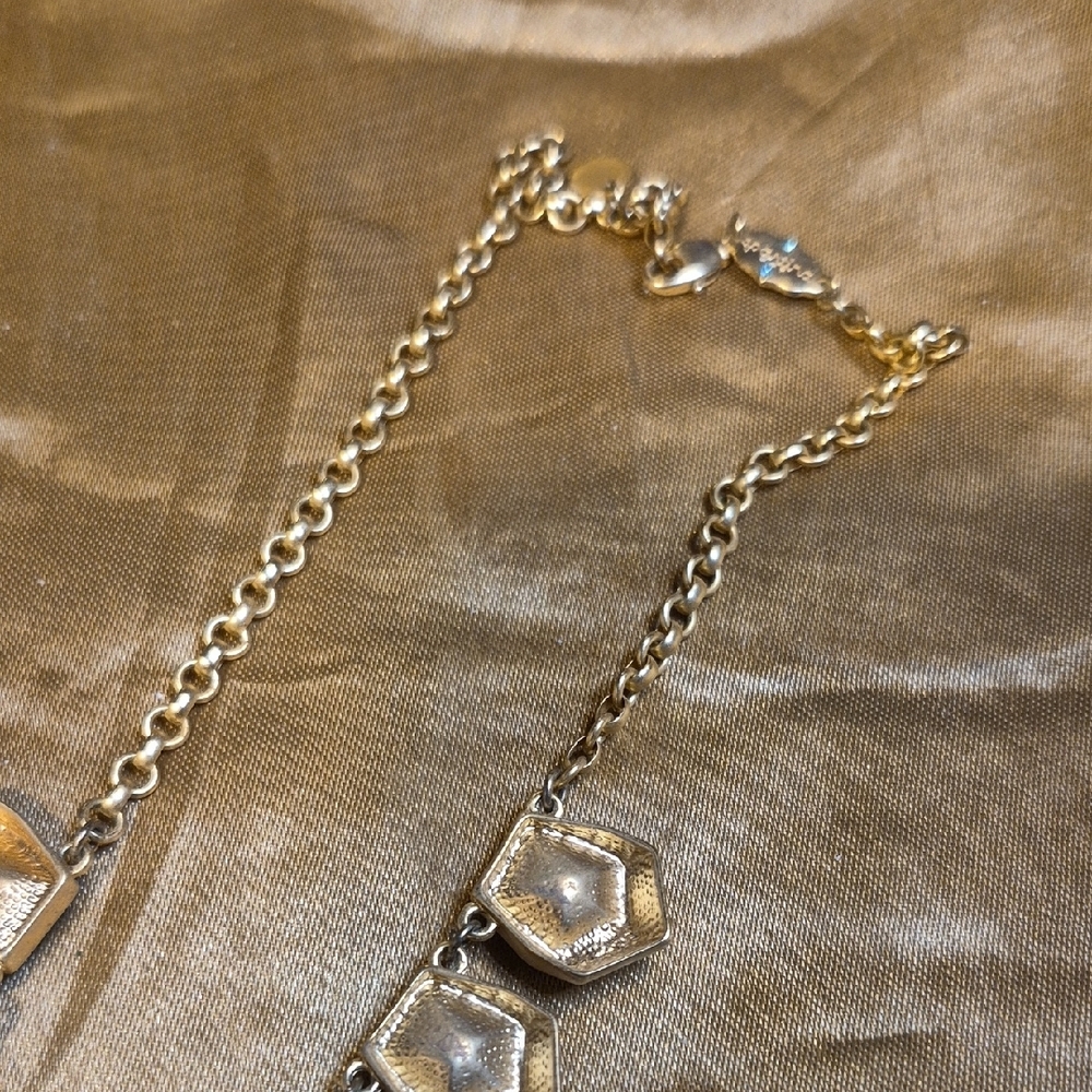 Spartina 449 Black and Gold Geometric Necklace - Picture 10 of 10